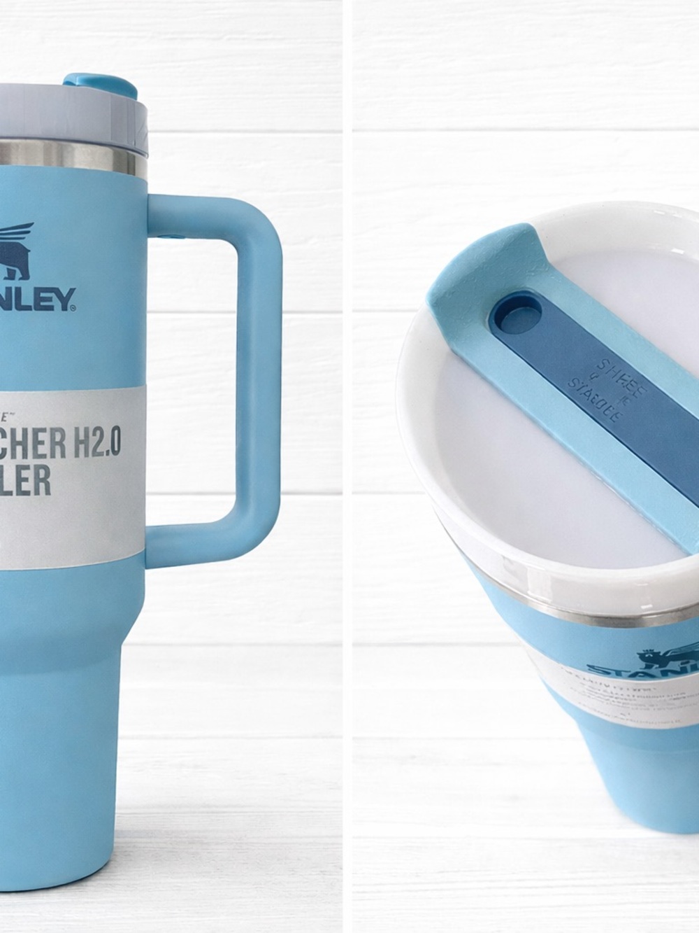 Stanley Quencher H2.0 40oz Tumbler Light Blue NEW With Tags